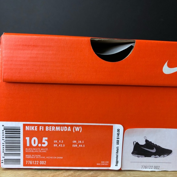 Nike FI Bermuda Wide Black Spikeless Golf Shoes - Picture 7 of 8